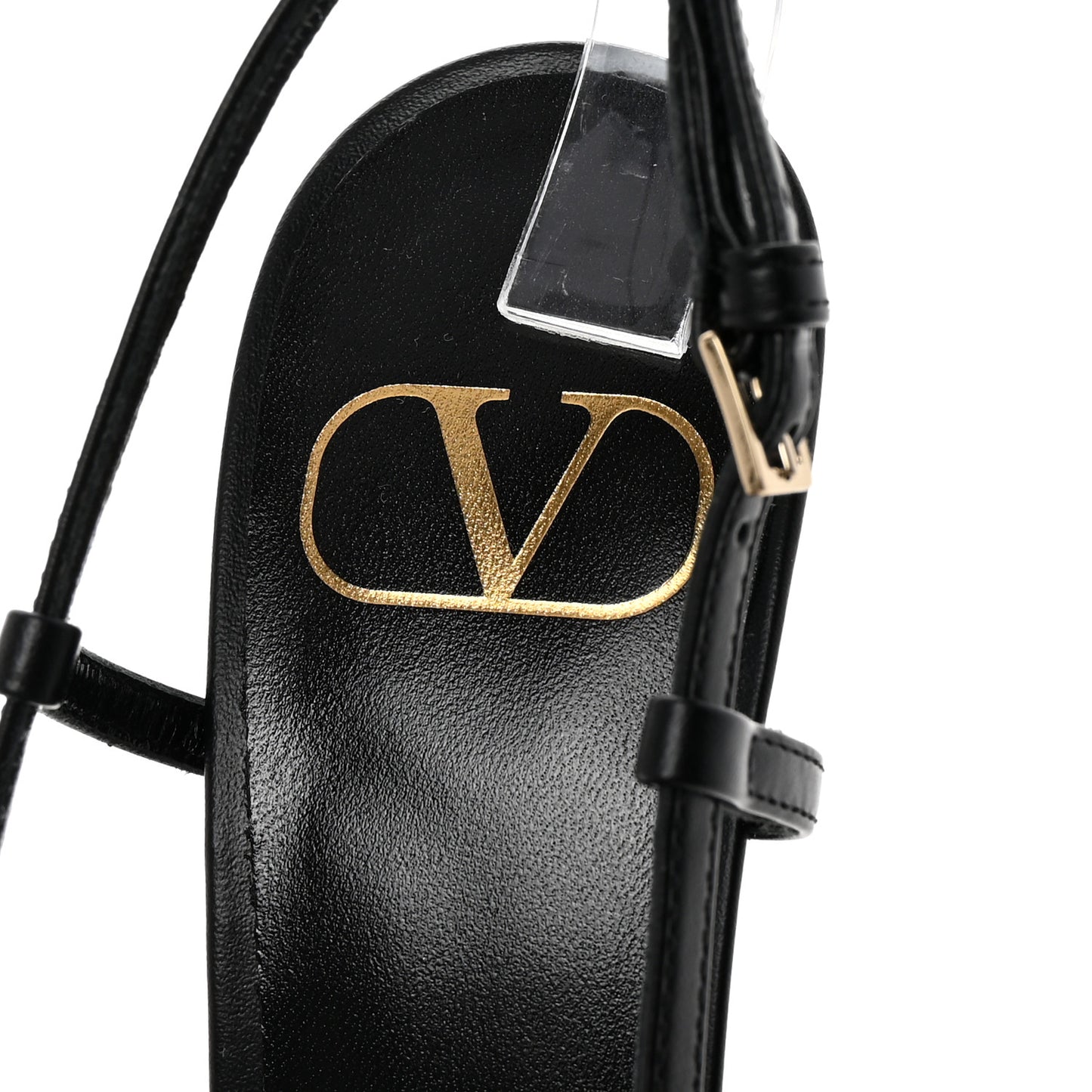 Calfskin Tonal Vlogo Slingback 80mm Pumps 37.5 Black