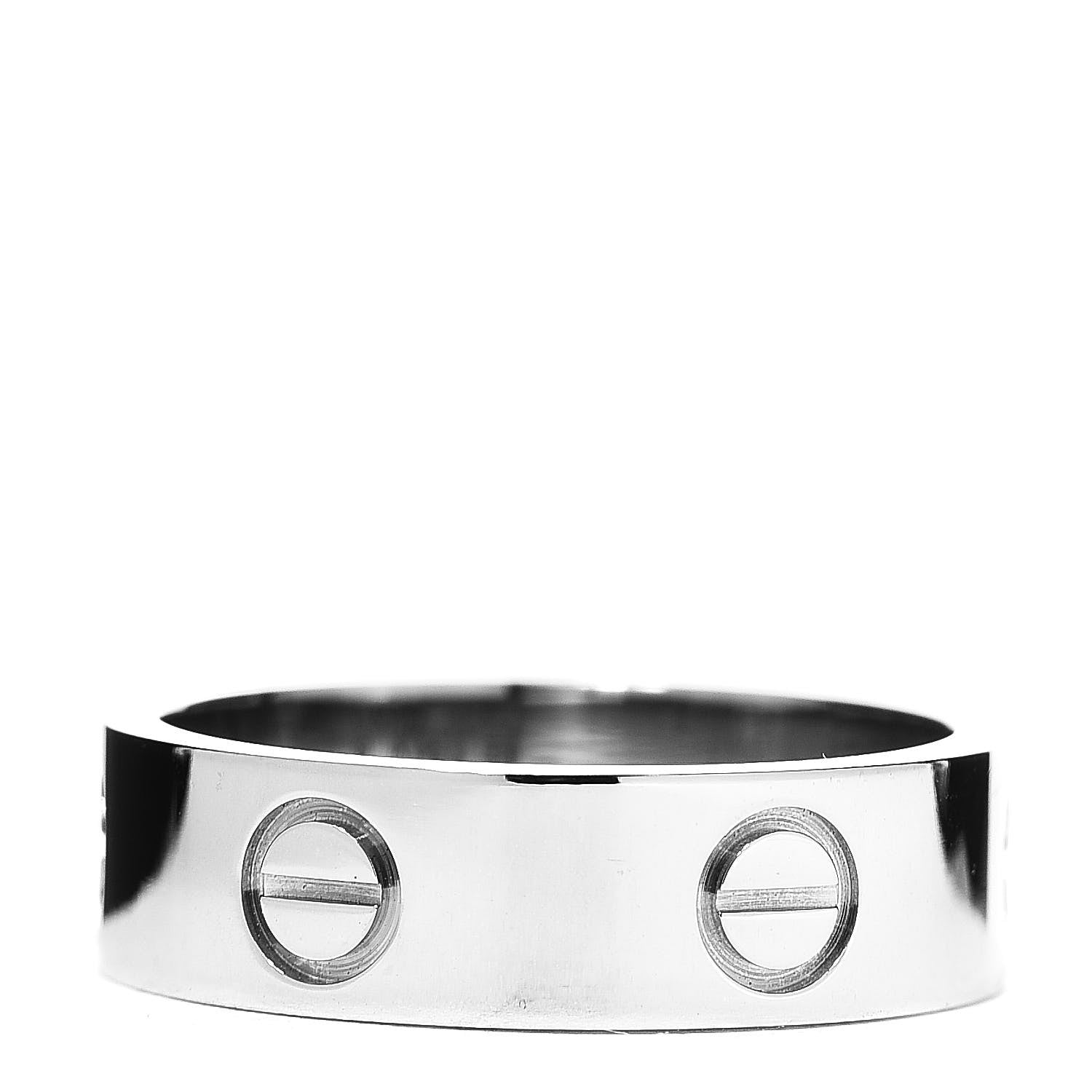 Cartier 18K White Gold 5.5mm LOVE Ring 54 6.75 3 of 4