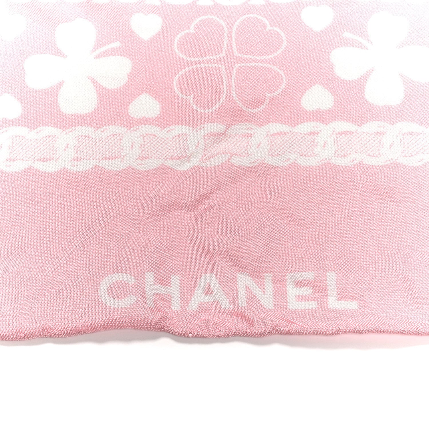 Chanel Silk CC Clover Scarf Pink 1878918 – FASHIONPHILE