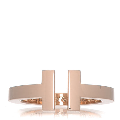 Tiffany 18K Rose Gold T Square Ring 49 5 1 of 7