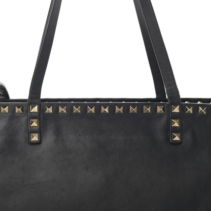 Valentino Garavani Vitello Rockstud Crossbody Tote Black 7 of 14