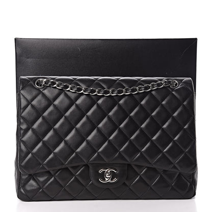 Chanel Lambskin Quilted Maxi Single Flap Black 16 of 16