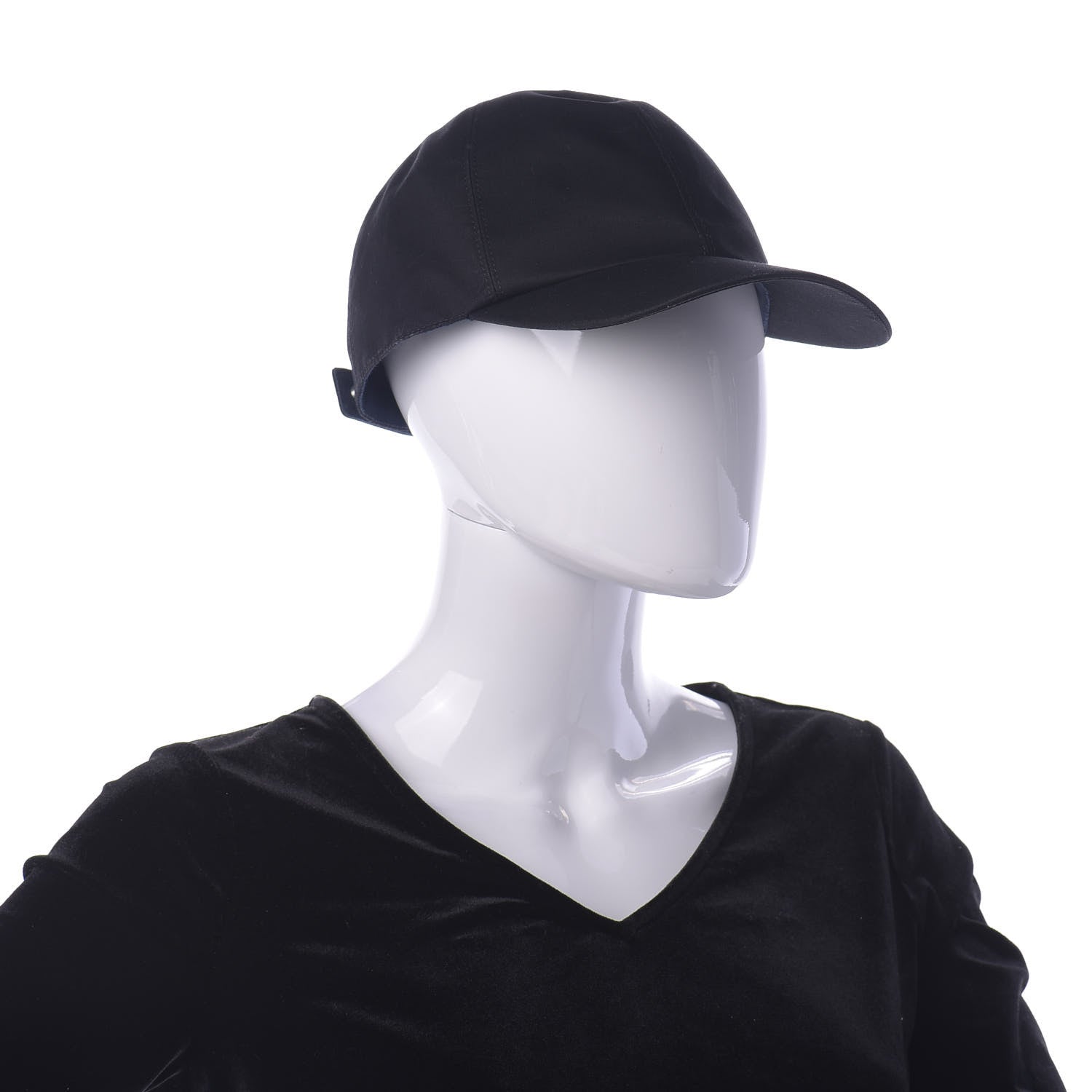 Hermes Cotton Viscose Hat 58 Black 2 of 8