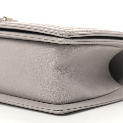 Chanel Caviar Quilted Medium Boy Flap Grey 8 of 8