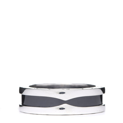 Bulgari Sterling Silver Ceramic Save The Children One-Band Ring 56 7.5 1 of 6