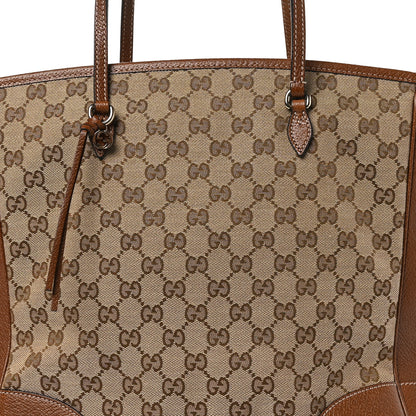 Gucci Monogram Medium Bree Zippered Tote Beige Tabacco 8 of 10