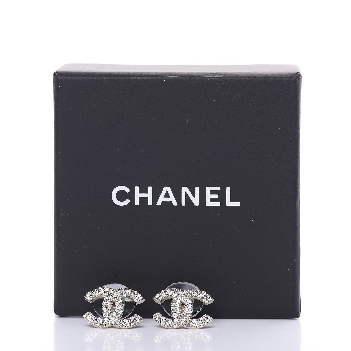Crystal CC First Class Stud Earrings Gold