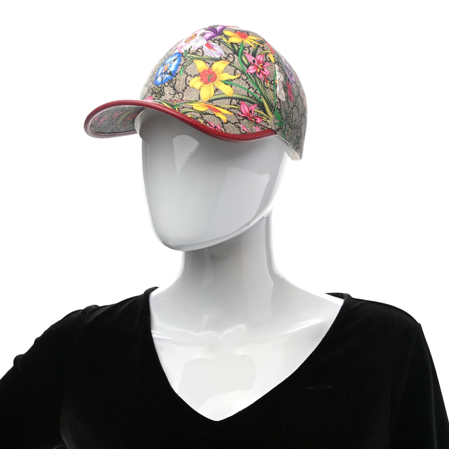 GG Supreme Flora Claudia Baseball Hat 56 S Red