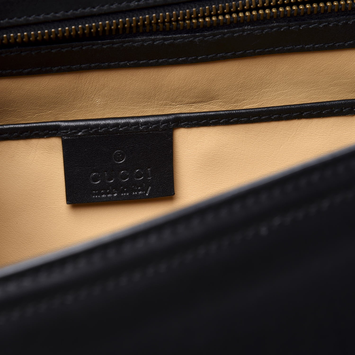 Gucci Calfskin Buckle Top Handle Bag Black 6 of 12