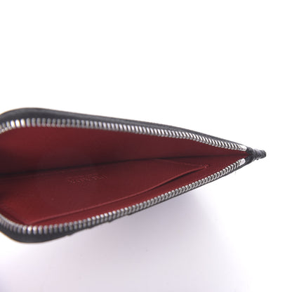 Prada Saffiano Metal Zip Card Holder Black 5 of 9