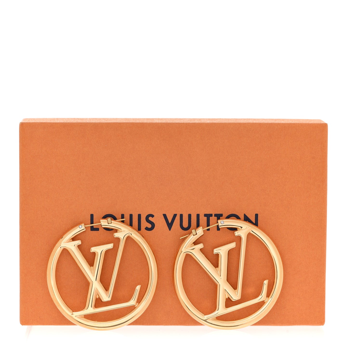 Metal Louise Hoop Earrings Gold