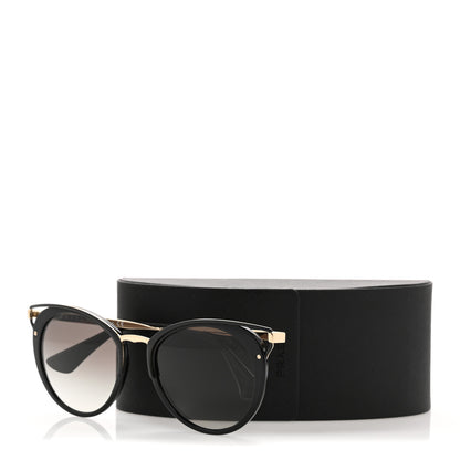 Prada Horn Metal Cinema Sunglasses SPR66T Black 9 of 9