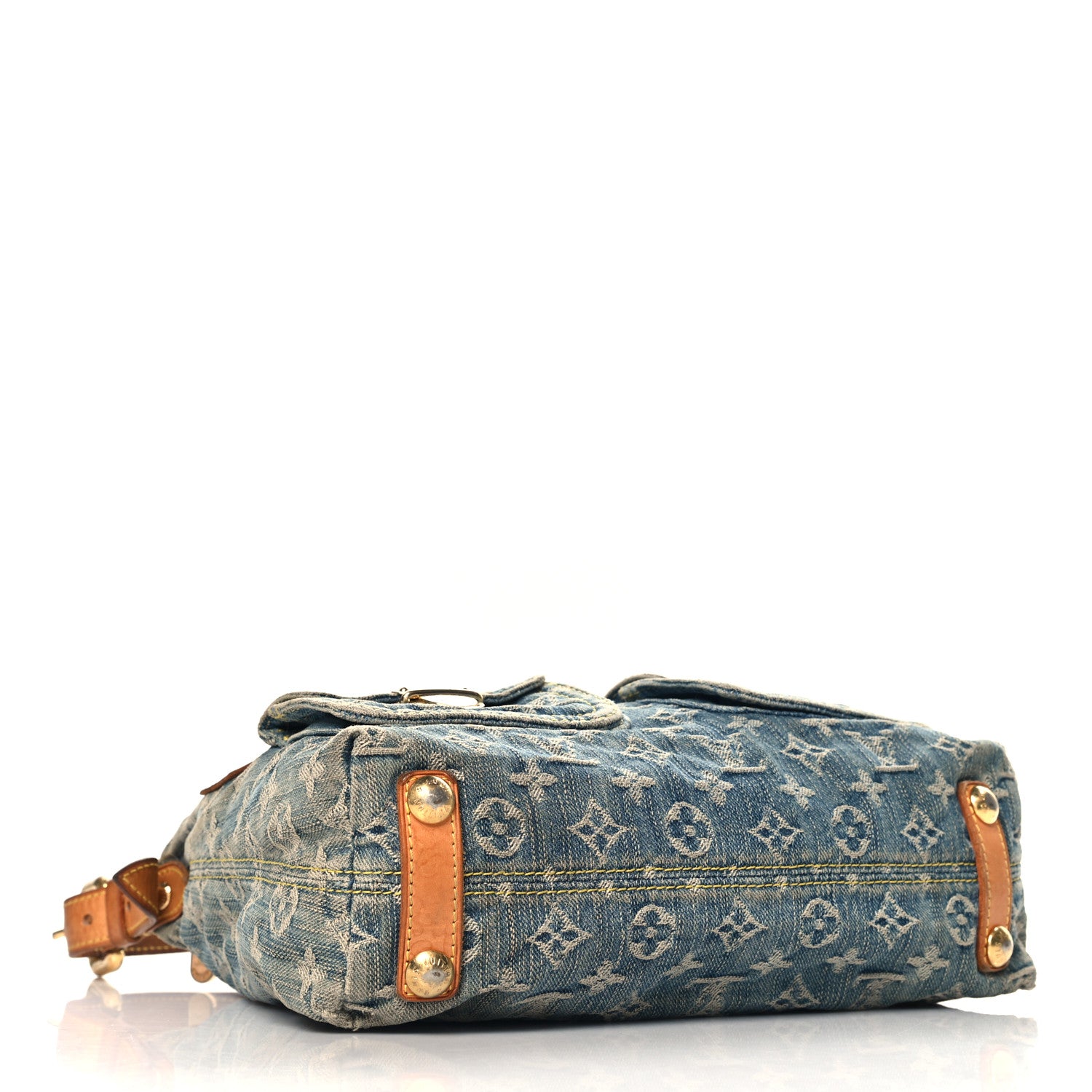 Louis Vuitton Monogram Denim Baggy PM Blue 4 of 10