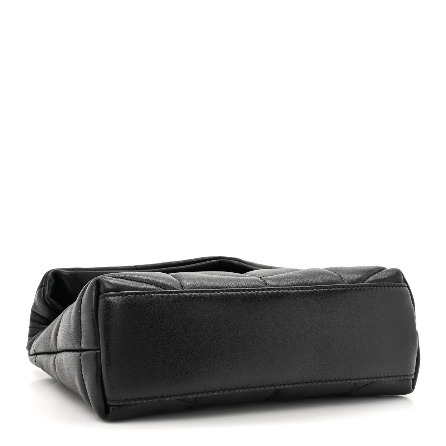 Saint Laurent Lambskin Quilted Toy Loulou Puffer Monogram Chain Satchel Black 4 of 15