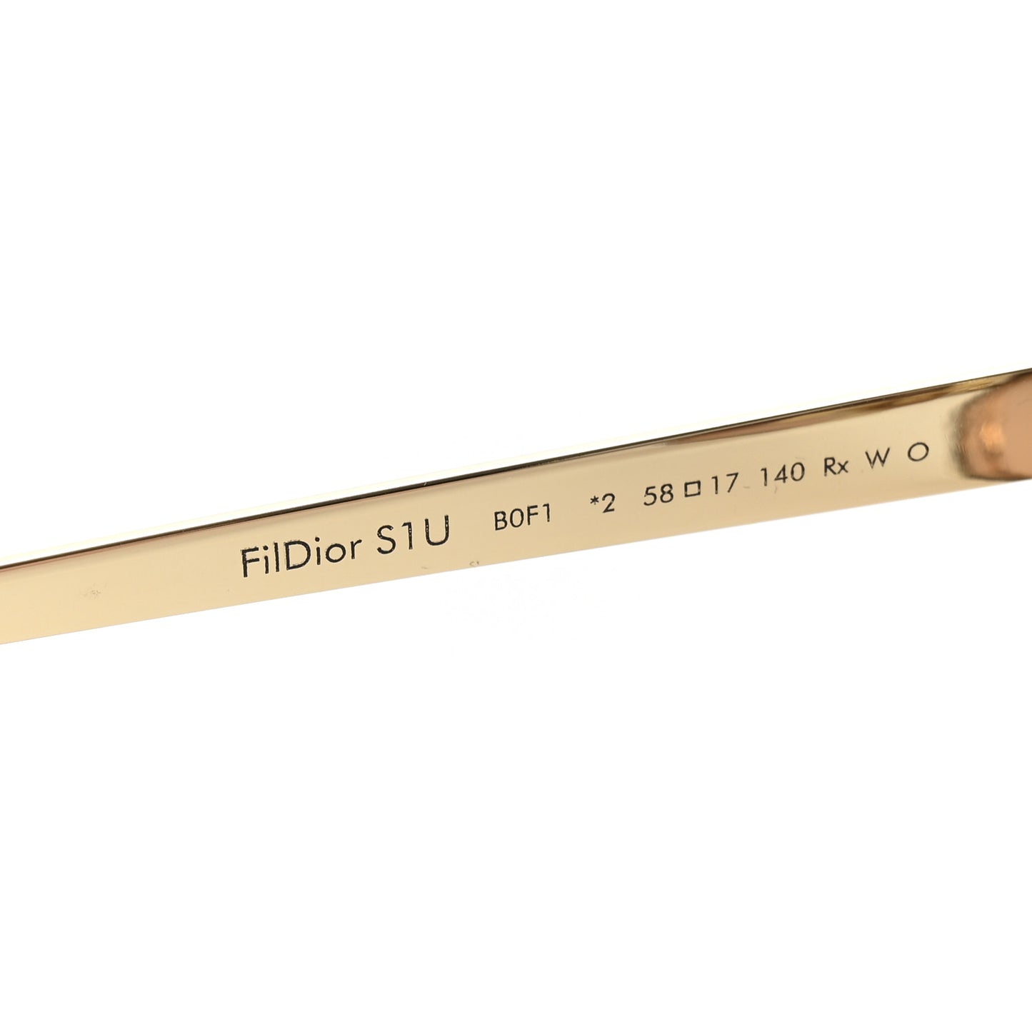Metal FilDior S1U Square Sunglasses Gold