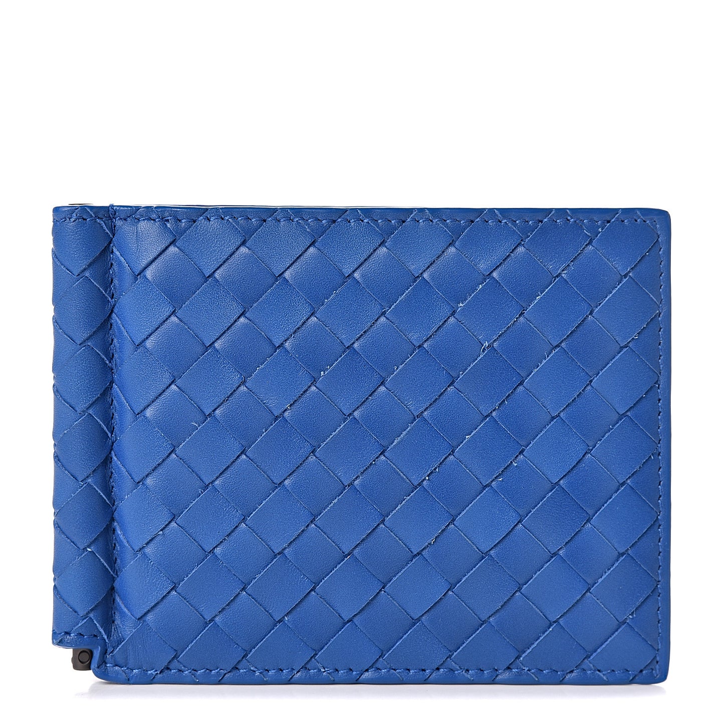 Nappa Intrecciato Bi-Fold Wallet Bleuette