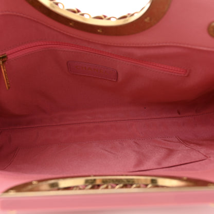 Chanel Caviar Quilted A Real Catch Clutch Pink 5 of 10