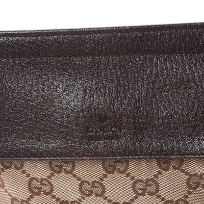 Gucci GG Monogram Double Pocket Belt Bag Dark Brown 8 of 9