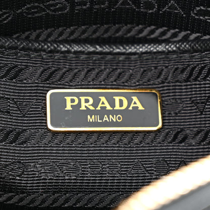 Prada Saffiano Fiocco Bow Camera Crossbody Bag Black 6 of 10