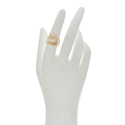 Christian Dior 18K Yellow Gold Diamond Toi Moi Ring 52 6 2 of 4