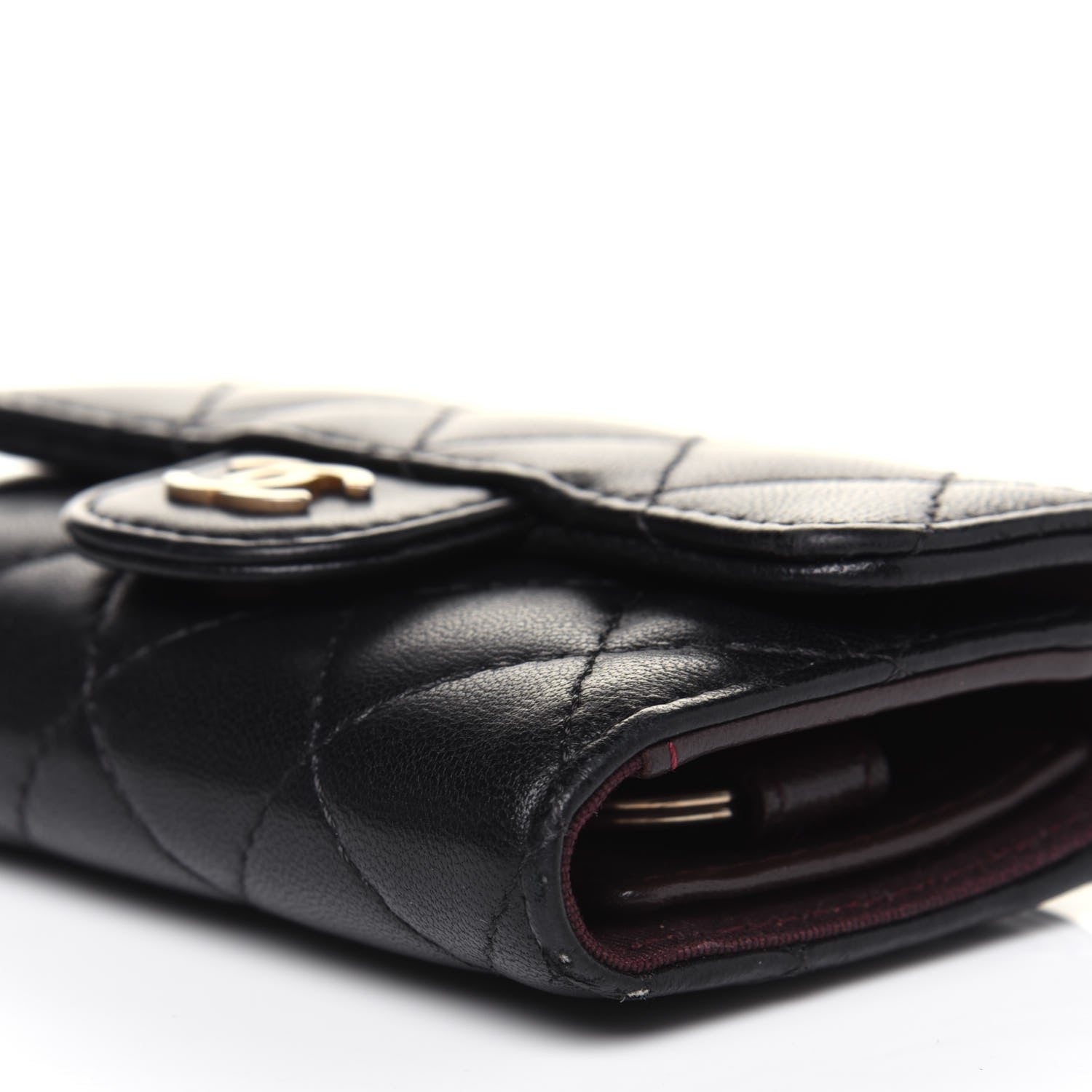 Chanel Lambskin Quilted 4 Key Holder Black 13 of 16
