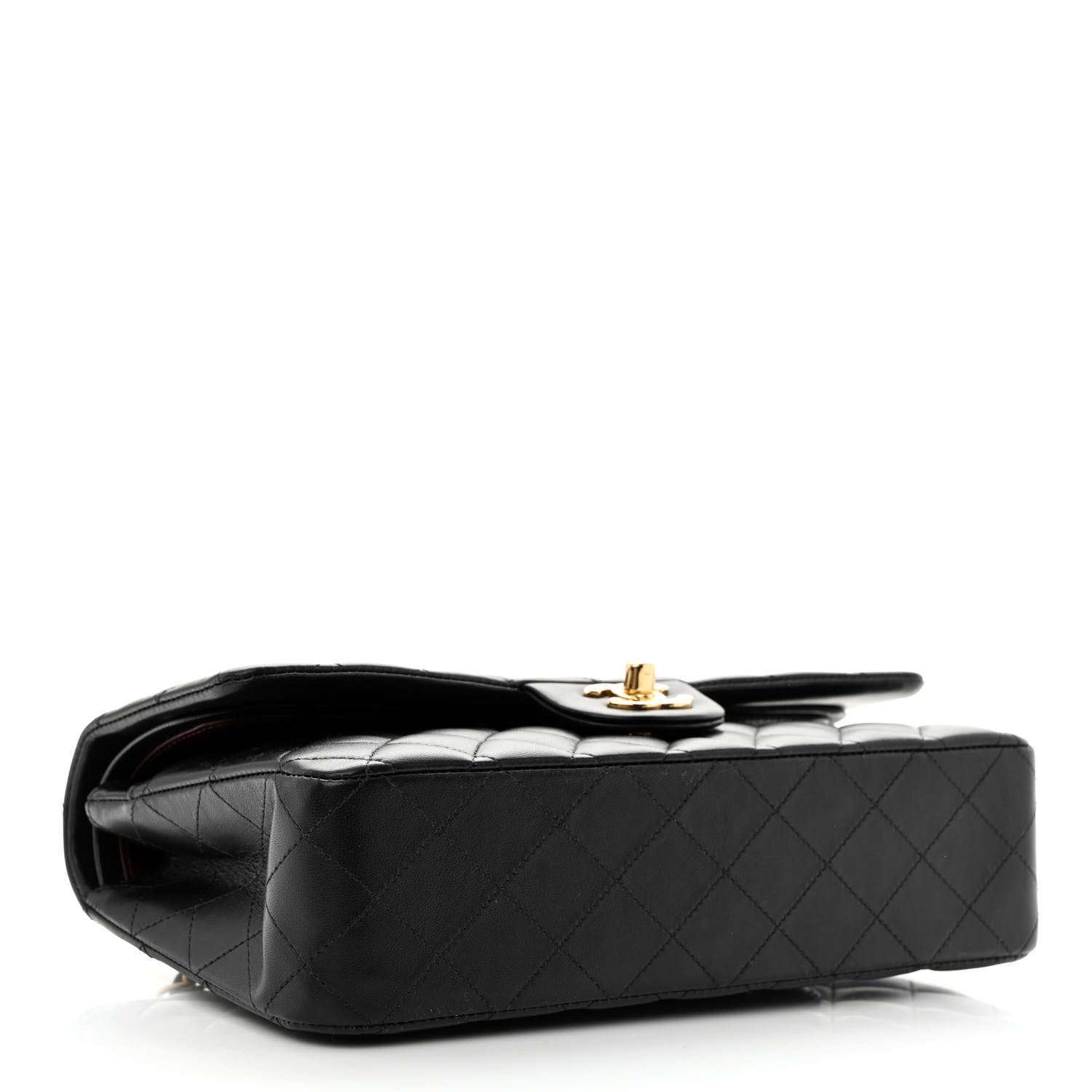Chanel Lambskin Quilted Medium Double Flap Black 4 of 11
