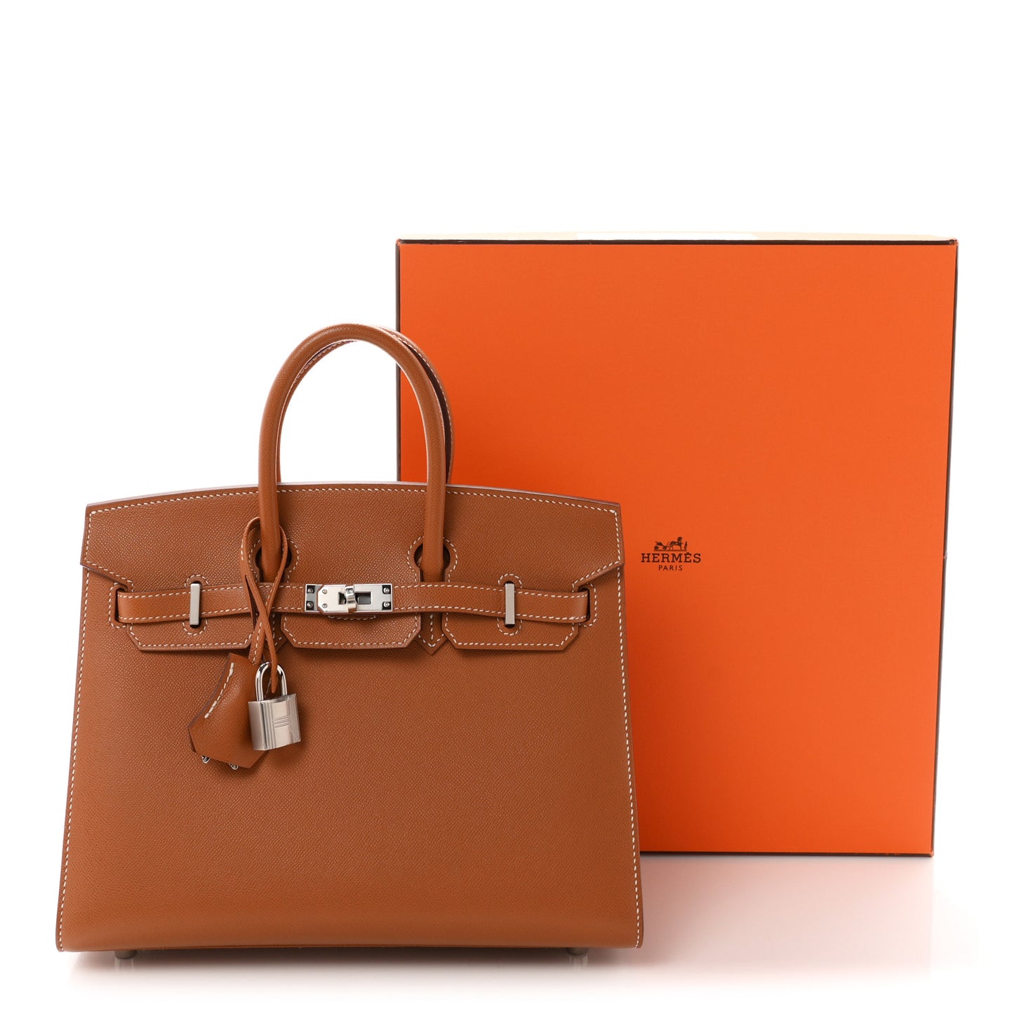 Madame Calfskin Birkin Sellier 25 Gold