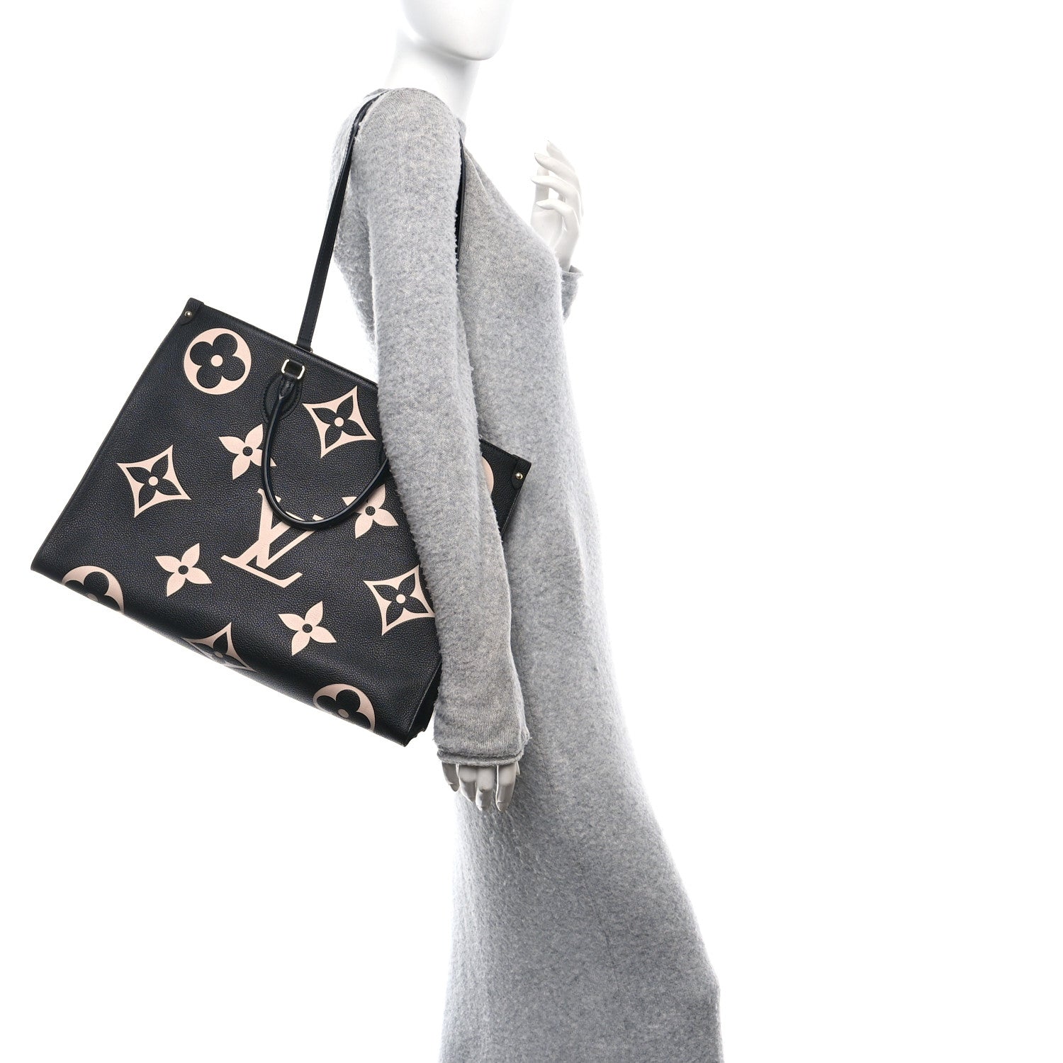 Louis Vuitton Empreinte Monogram Giant Onthego GM Black Beige 2 of 9