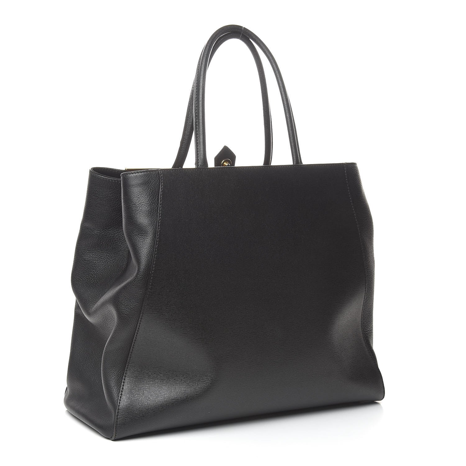 Fendi Vitello Elite Large 2Jours Tote Black 3 of 13