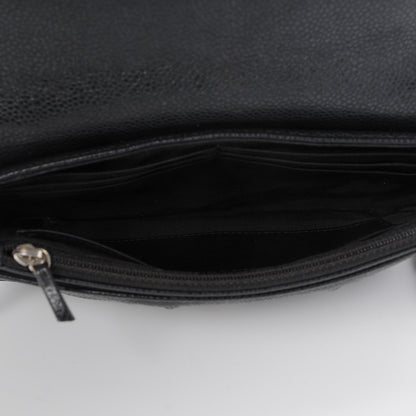 Chanel Caviar Half Moon Wallet On Chain WOC Black 5 of 8