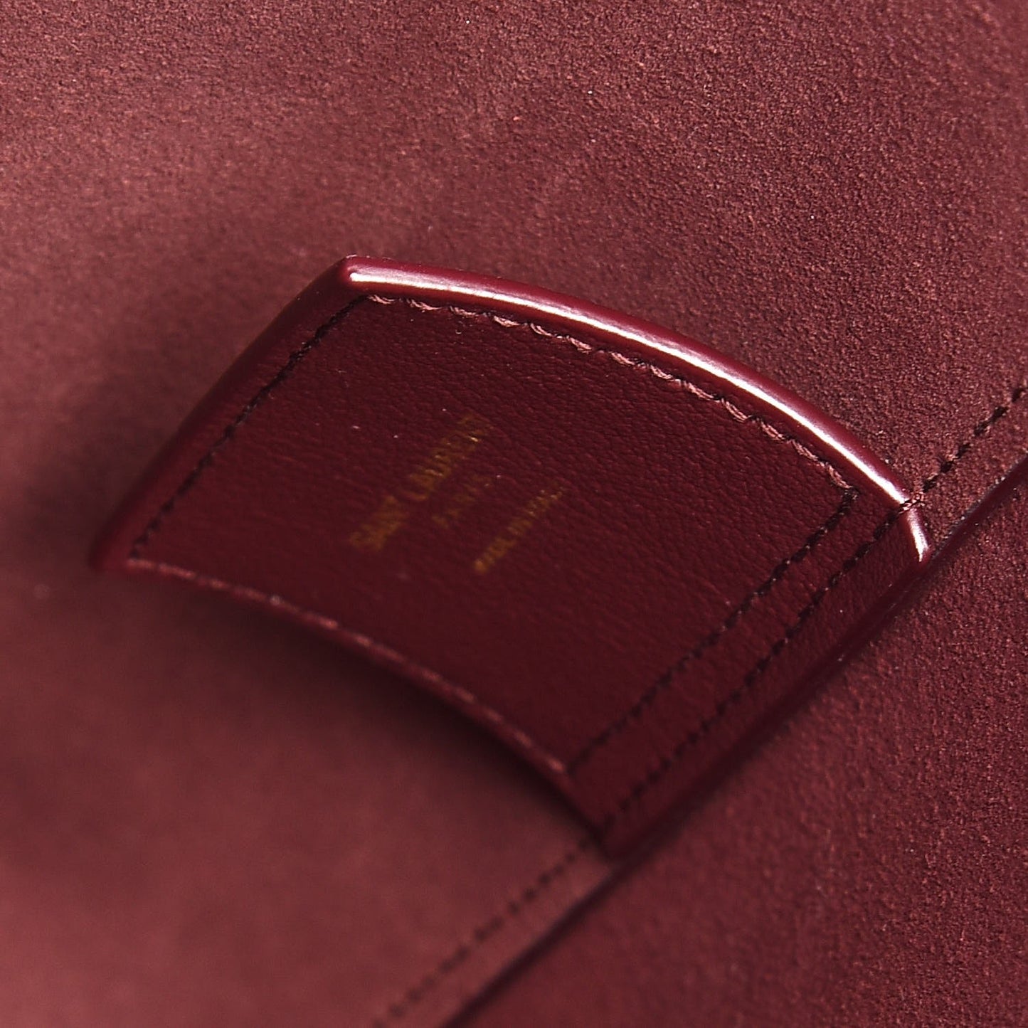 Calfskin Toy Shopping Tote Dark Red