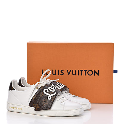 Louis Vuitton Calfskin Monogram Frontrow Sneakers 36.5 White 10 of 10
