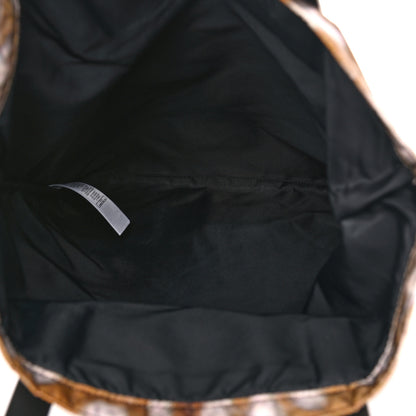 Burberry Nylon Deer Print Flat Tote Bag Black Brown 5 of 9