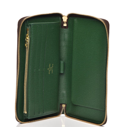 Louis Vuitton Monogram Groom Zippy Organizer Wallet Green 5 of 7