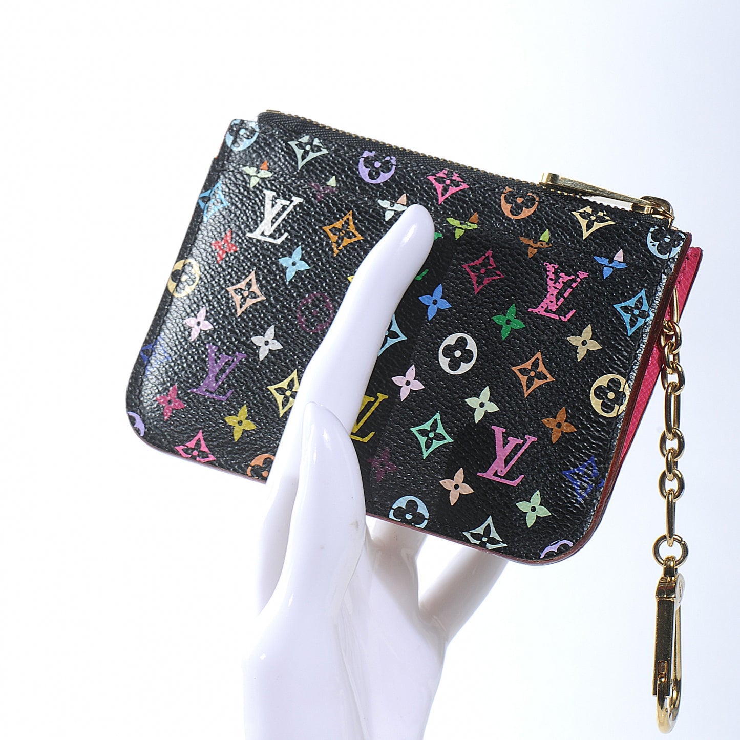 Monogram Multicolor Key Pouch Black Grenade