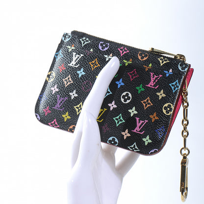 Louis Vuitton Monogram Multicolor Key Pouch Black Grenade 3 of 7