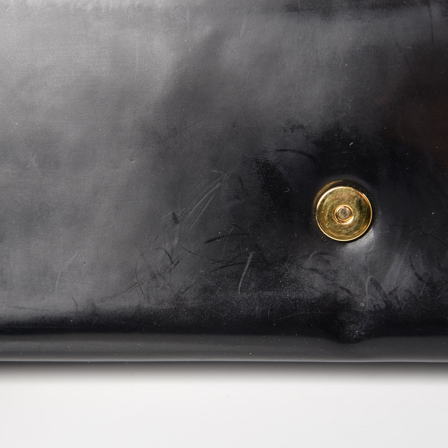 Saint Laurent Patent Cassandre Tassel Clutch Black 14 of 14