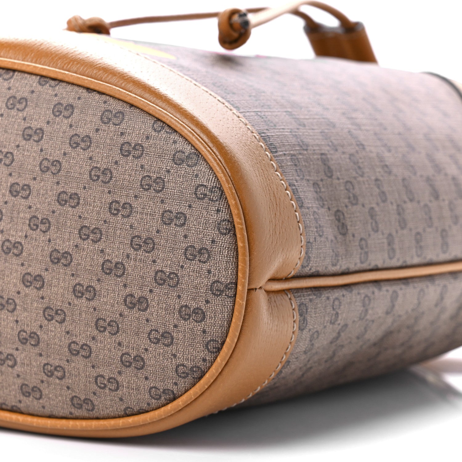 Gucci X DISNEY Mini Vintage GG Supreme Monogram Bucket Bag Beige Vintage Sun Oil 11 of 11