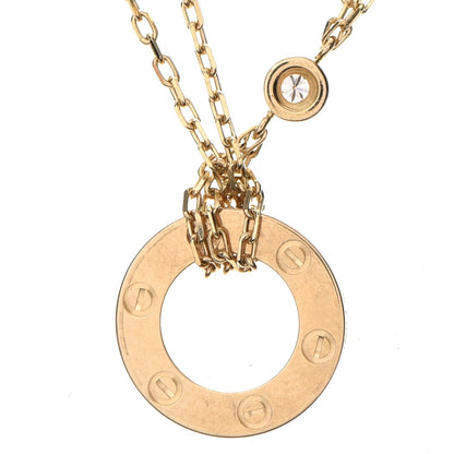 Cartier 18K Yellow Gold 2 Diamond LOVE Necklace 5 of 8