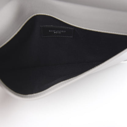 Saint Laurent Grain De Poudre Uptown Pouch Granite 4 of 7