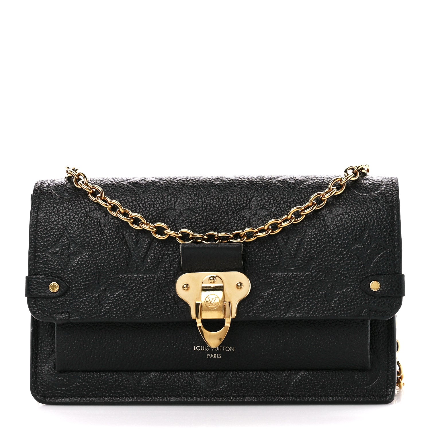 Louis Vuitton Empreinte Vavin Chain Wallet Black 1 of 11