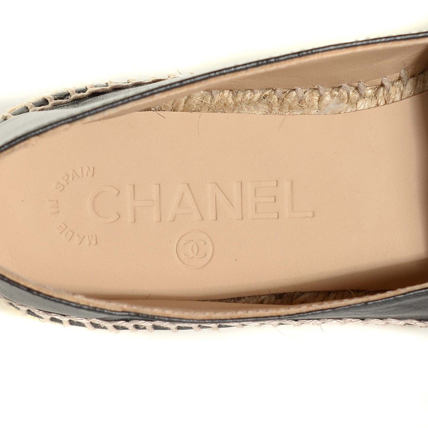Lambskin CC Espadrilles 37 Black