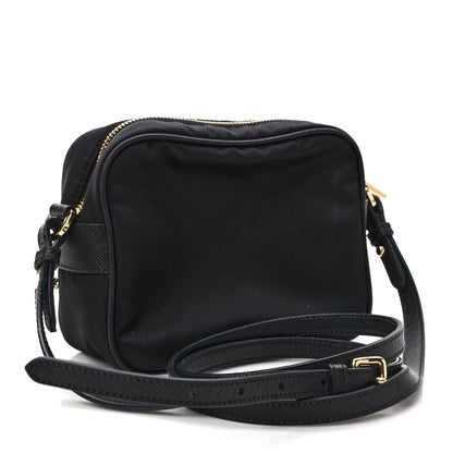 Prada Nylon Saffiano Double Zip Camera Bag Black 3 of 8