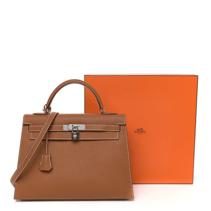 Hermes Fjord Sellier Kelly 32 Gold 9 of 9