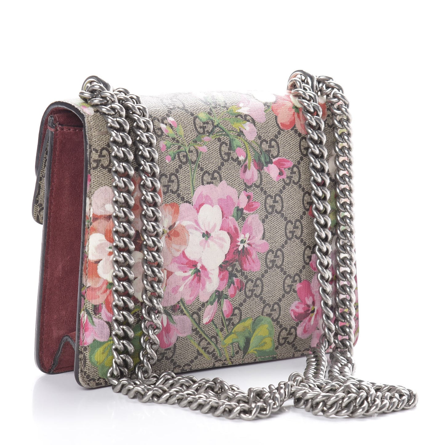 GG Supreme Monogram Blooms Mini Dionysus Shoulder Bag Beige Multicolor Dry Rose