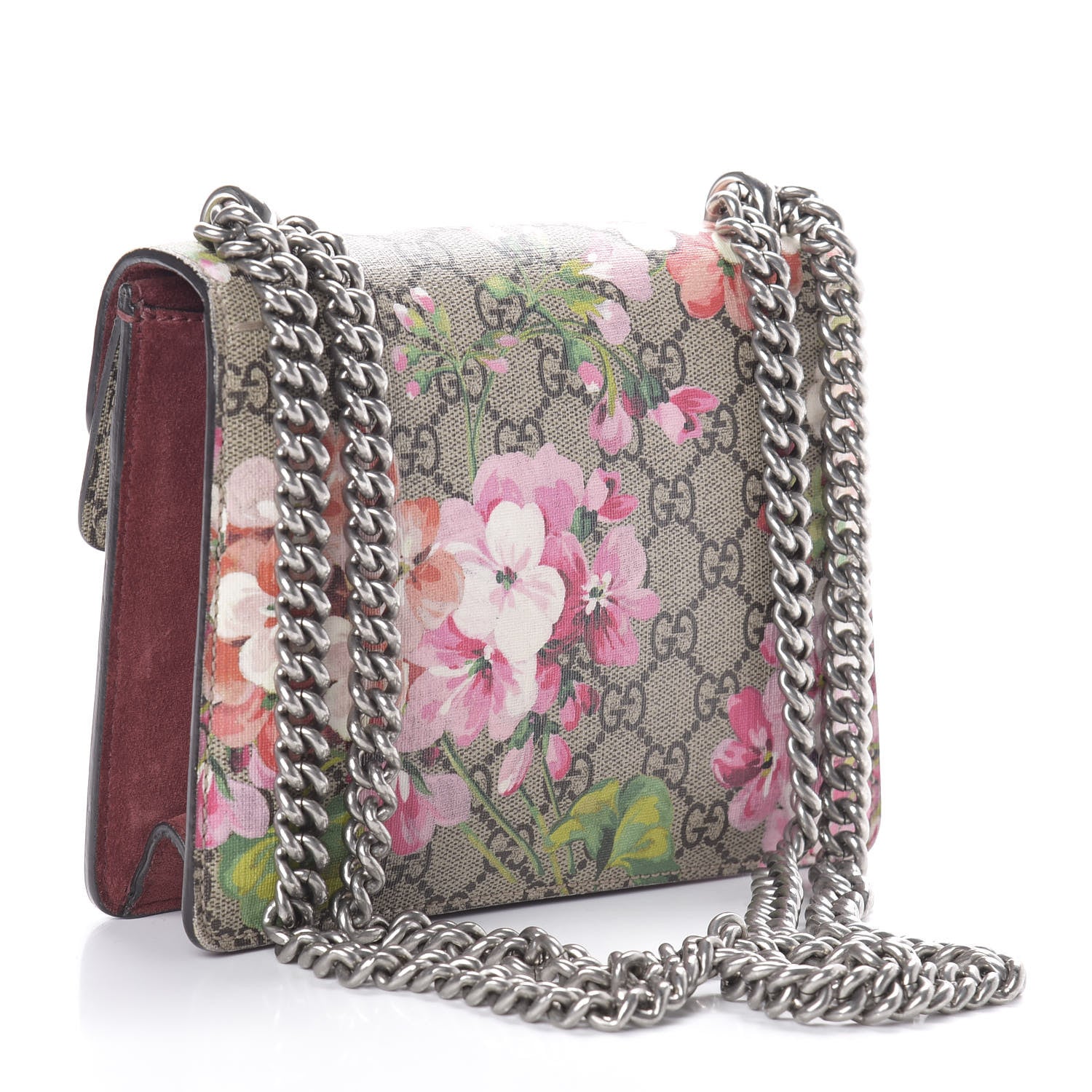 Gucci GG Supreme Monogram Blooms Mini Dionysus Shoulder Bag Beige Multicolor Dry Rose 3 of 8