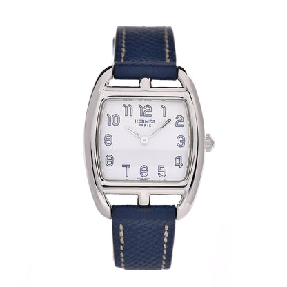 Hermes Stainless Steel Epsom 26mm Cape Cod Tonneau Quartz Watch Malta 1 of 8