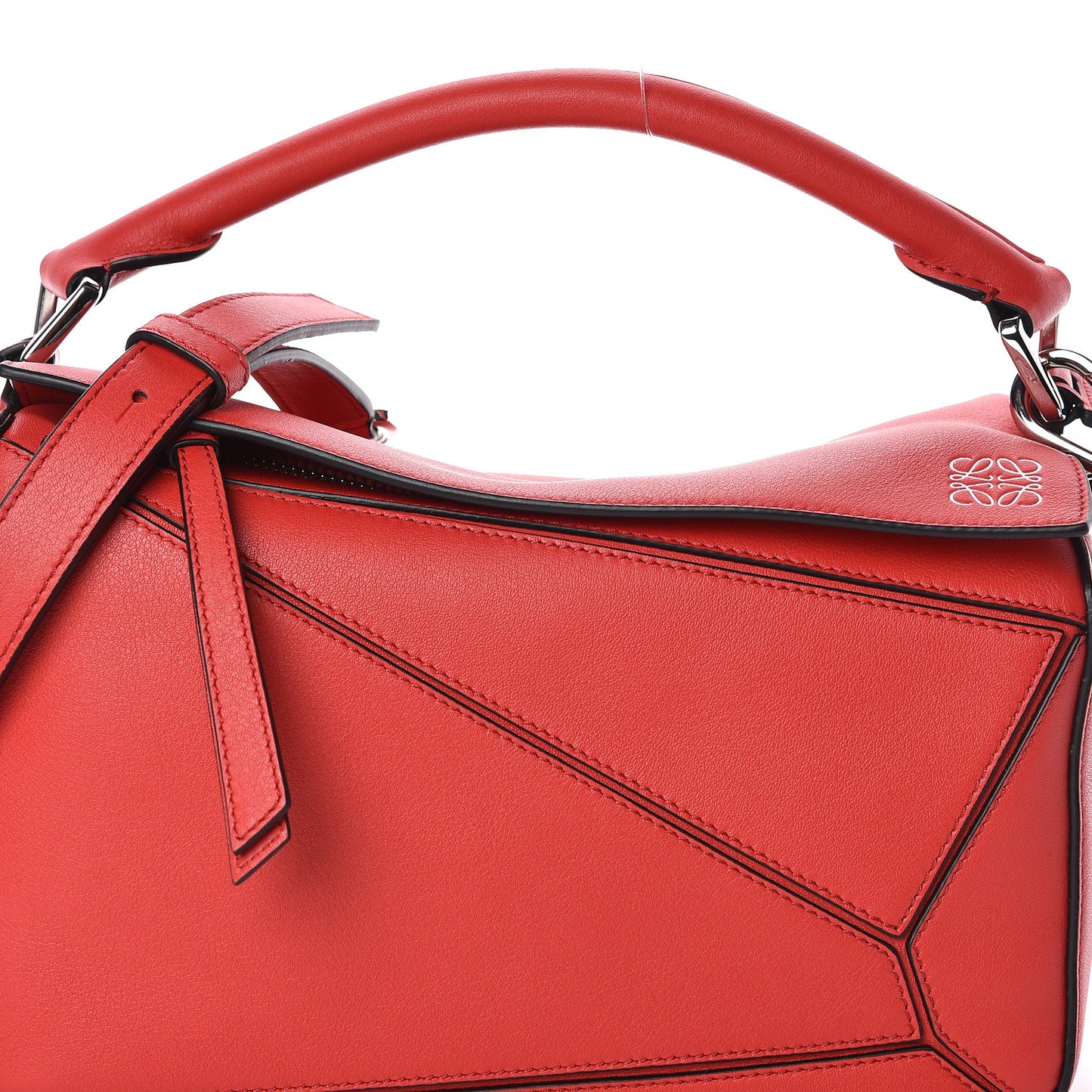 Calfskin Small Puzzle Bag Scarlet