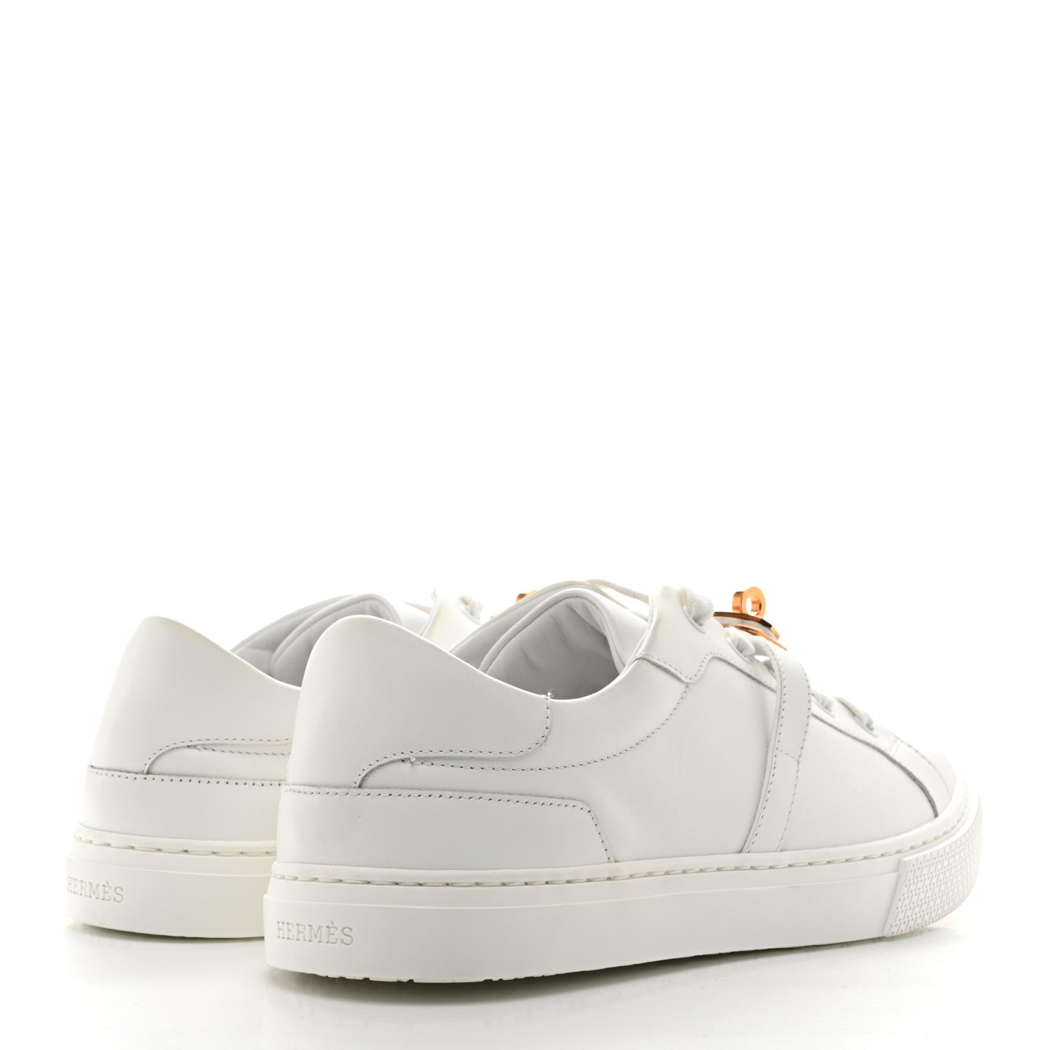 Hermes Calfskin Day Sneakers 40 White 5 of 11