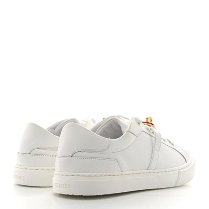 Hermes Calfskin Day Sneakers 40 White 5 of 11